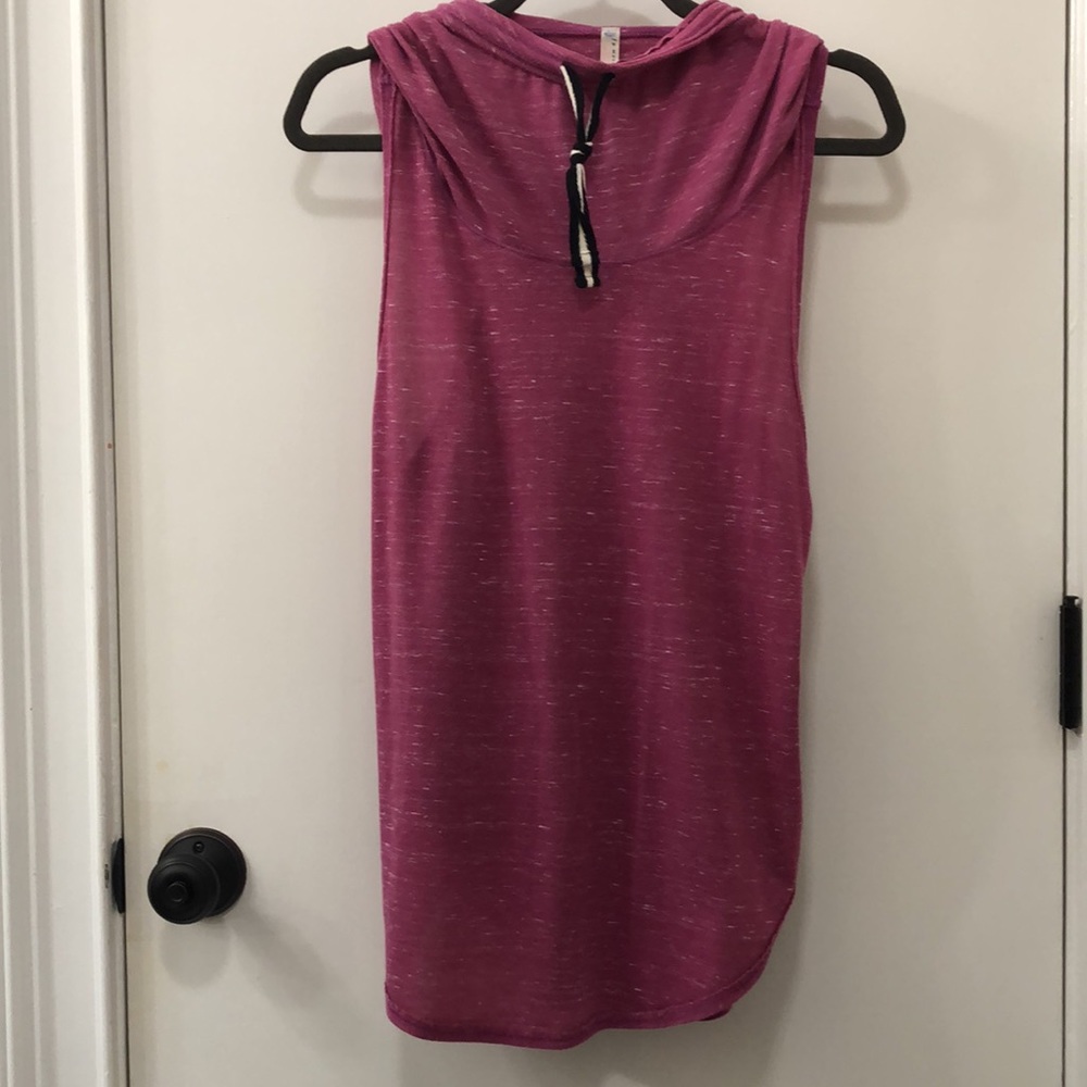 Free People Movement hooded purple tank size M